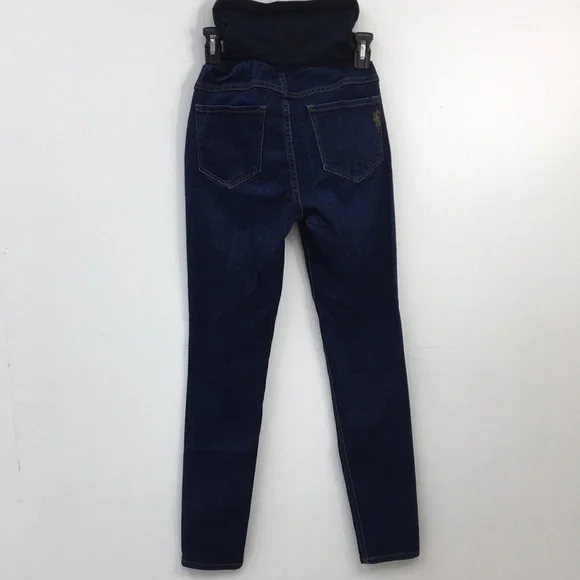 Jessica Simpson Dark Wash Skinny Maternity Jeans Size S EXCELLENT Condition - Picture 4 of 6